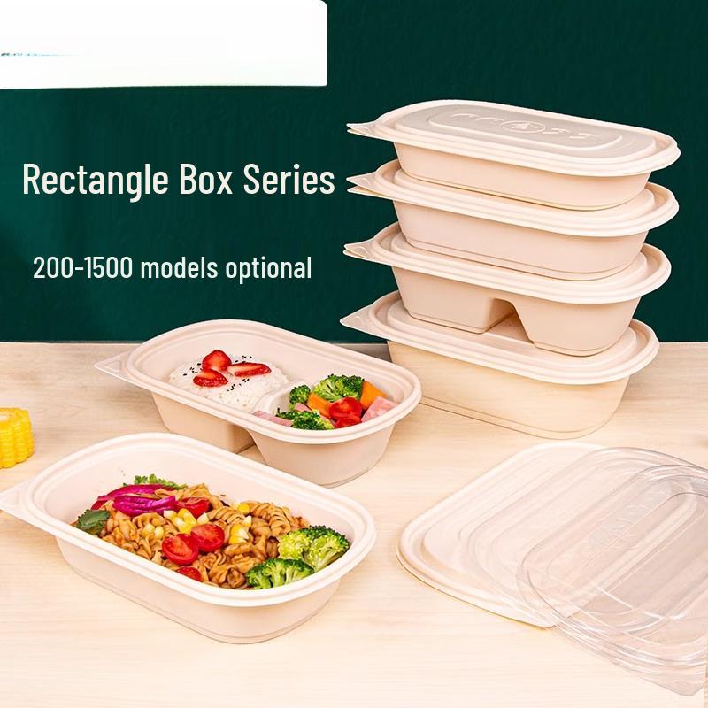 Eco-Friendly Corn Starch Divided Meal Prep Containers