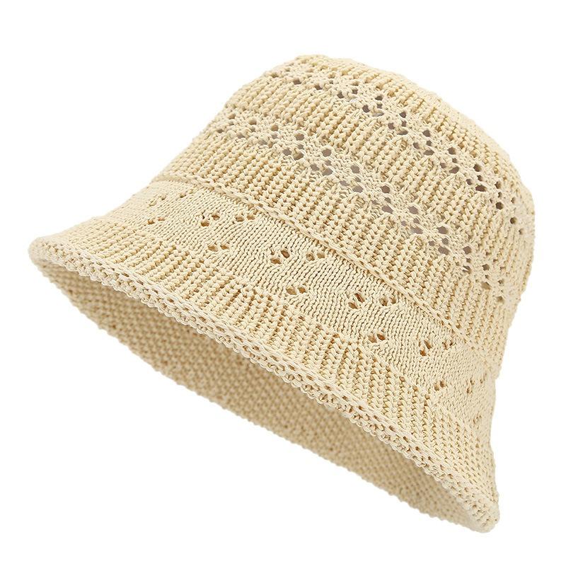 Весенние и летние вязаные женские сельские каникулы путешествия рыболовные шляпы панамы пляжные дышащие кепки оптом