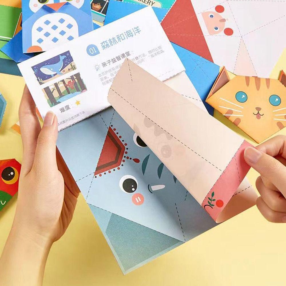 Игрушки для детского сада Оригами Бумажная книга 3D-головоломка DIY Craft Paper Взаимодействие родителей и детей