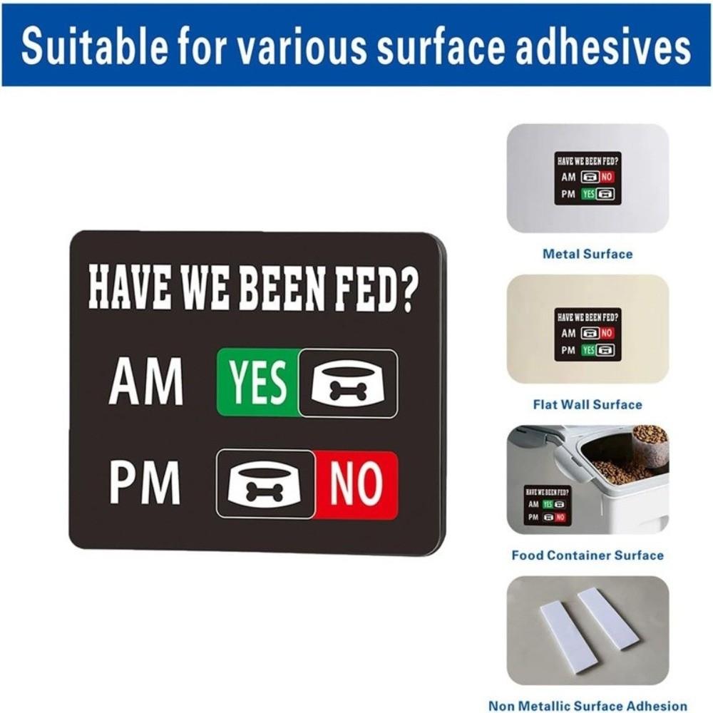 Slider Sign Pet Feeding Reminder Wooden Pill Reminder Kitchen Organization