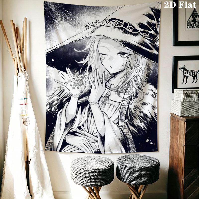 Ranni Star Wall Hanging Printed Fabric Blanket Decorative Tapestries for Bedroom Living Room Home Decor