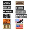 1 Piece Tactical Patch Bundle For Dog Harness Collar Vest Personalized Patches Tags Sticker Label Custom Name ID Service Dog