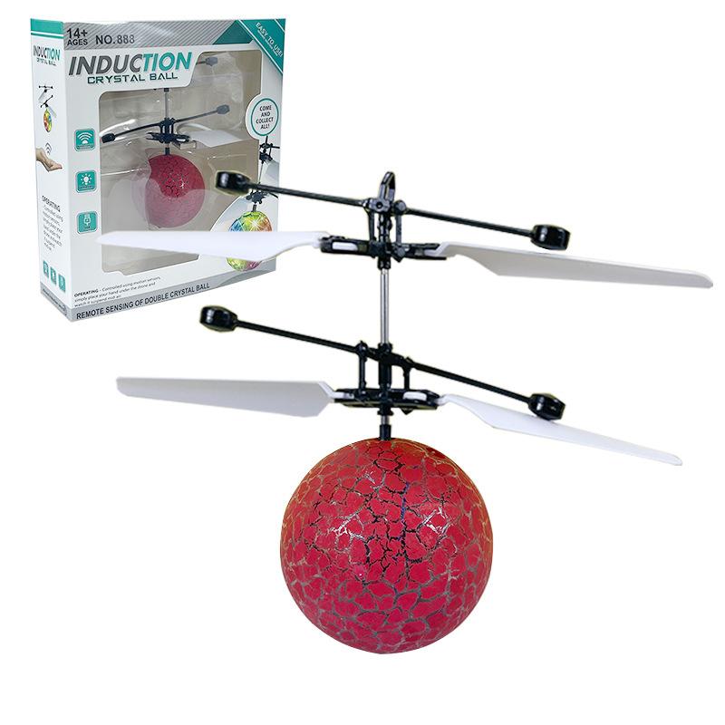 Flying Levitating Ball Robot Toy Gesture Induction Helicopter Airplane for Kids YK04