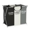 3 Grids Dirty Clothes Laundry Basket Storing Waterproof Oxford Storage Bags Portable Foldable Clothing Toy Household Organizer