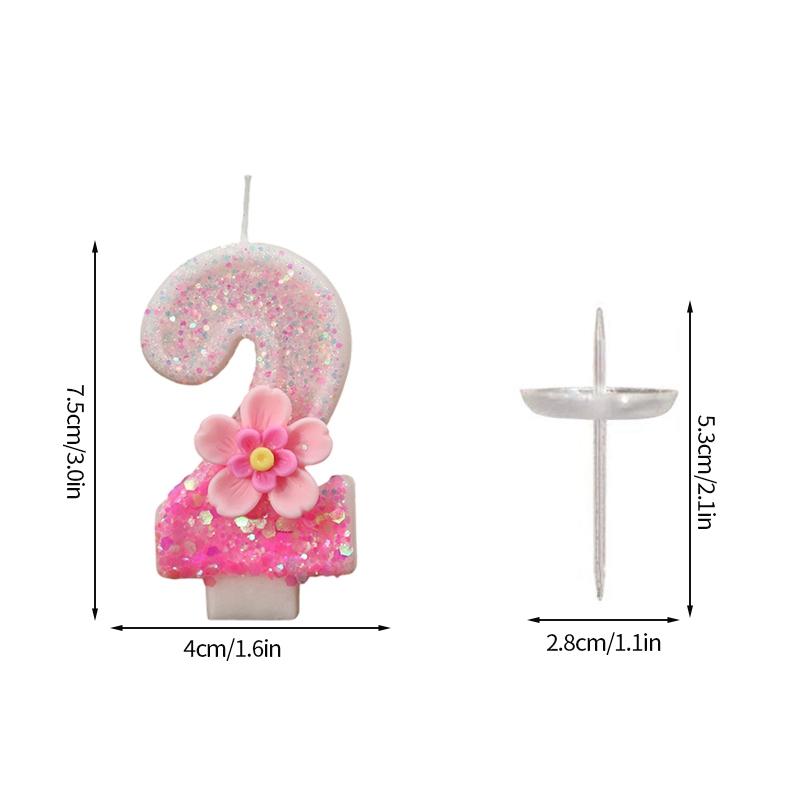 Креативные свечи на день рождения Свеча-бант Принадлежности для дня рождения Свечи для торта Украшение Цифровые 0-9 Вечеринка для будущей мамы Юбилей Декор для торта