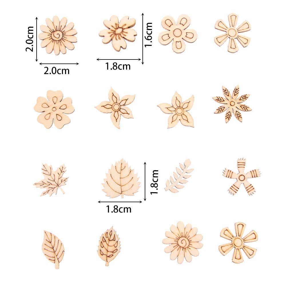 20mm 100pcs Paint Natural  Gift DIY Wooden Decoration Wood Slice Scrapbooking Embellishments Doodle Educational