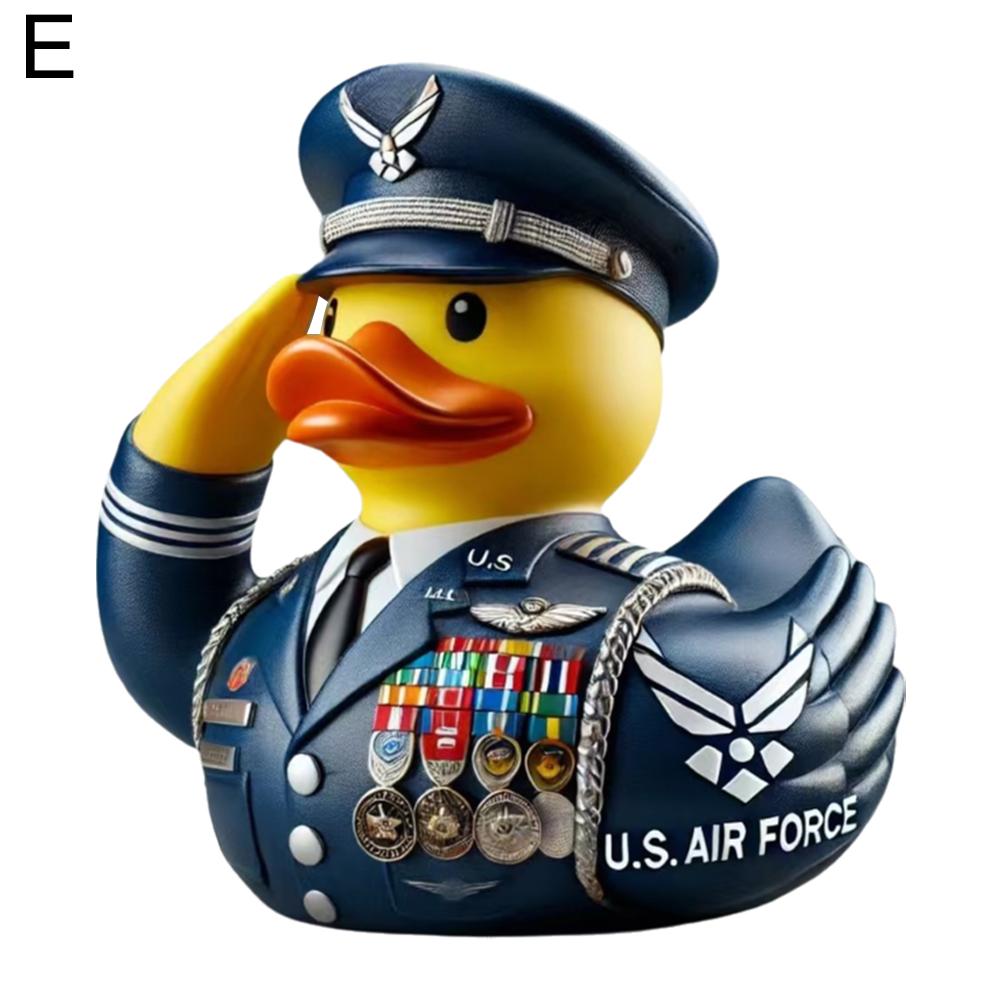 Утка-посвящение ветеранам, утка-памятник ветеранам, миниатюрные военные резиновые утки, украшения на День ветеранов, подарки для ветеранов, декор для вечеринок в машине