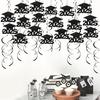 Graduation Decorations Vibrant Color Easy To Hang Multipurpose Graduation Hanging Swirl Congrats Grad Pendants