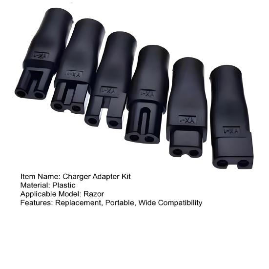 1 комплект, зарядное устройство для бритвы, сменный шнур питания, зарядное устройство 5 В, USB-адаптер, электрическая машинка для стрижки волос, триммер для бороды, зарядная головка для бритвы, конвертер