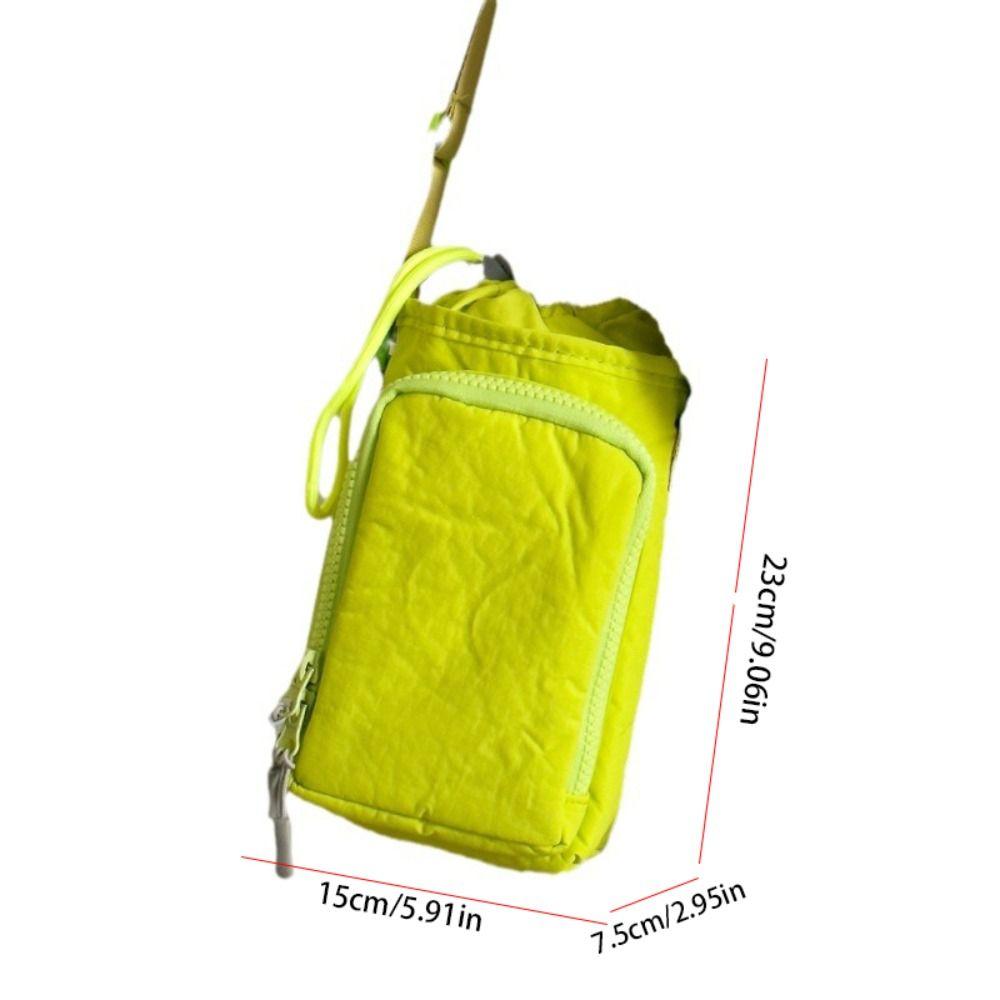 Purse Drawstring Bag Water Bottle Holde Water Cup Bag Casual Mobile Phone Bag  Camping Accessory