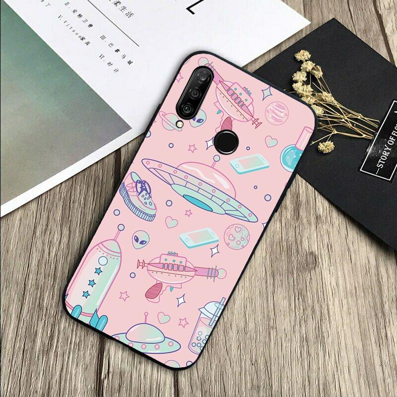 Alien Kawaii Art For Huawei Nova Y72 Y73 Y90 Y70 Y60 Y91 Y61 12s 12i 11i 8i 9 10 SE P40 Lite P60 P30 Pro Case