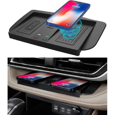 Беспроводное зарядное устройство CarQiWireless, подходящее для Toyota Highlander 2024, 2023, 2022, 2021, 2020, аксессуары 2020-2023, беспроводная панель для зарядки мобильного телефона на приборной панели