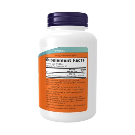 Now Foods Magnesium Glycinate Tablets, 180 Tablets, 2 units,Korean Health Food