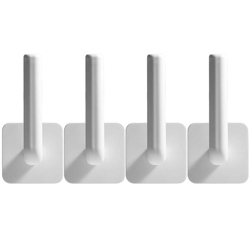 4pcs Roll Paper Storage Rack Kitchen Under Cabinet Self-adhesive Accessories Towel Toilet Holder Tissue Hanger For Bathroom