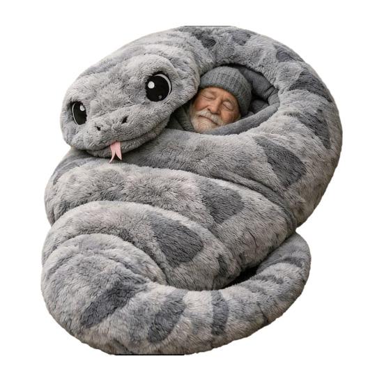 Плюшевый спальный мешок-конверт для взрослых Кот Лягушка Акула Змея Кролик Мешок для сна Домашний Путешествия Холодная погода Мужчины Женщины Плюшевый животный коврик для сна