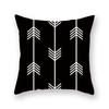 Черно-белый геометрический узор наволочка полиэстер диванная обивка наволочка домашний декор