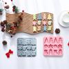 Cute Silicone Baking Mold Human Shape Gingerbread Snowman Christmas Tree Doll Christmas DIY Baking Mold Kitchen Supplies