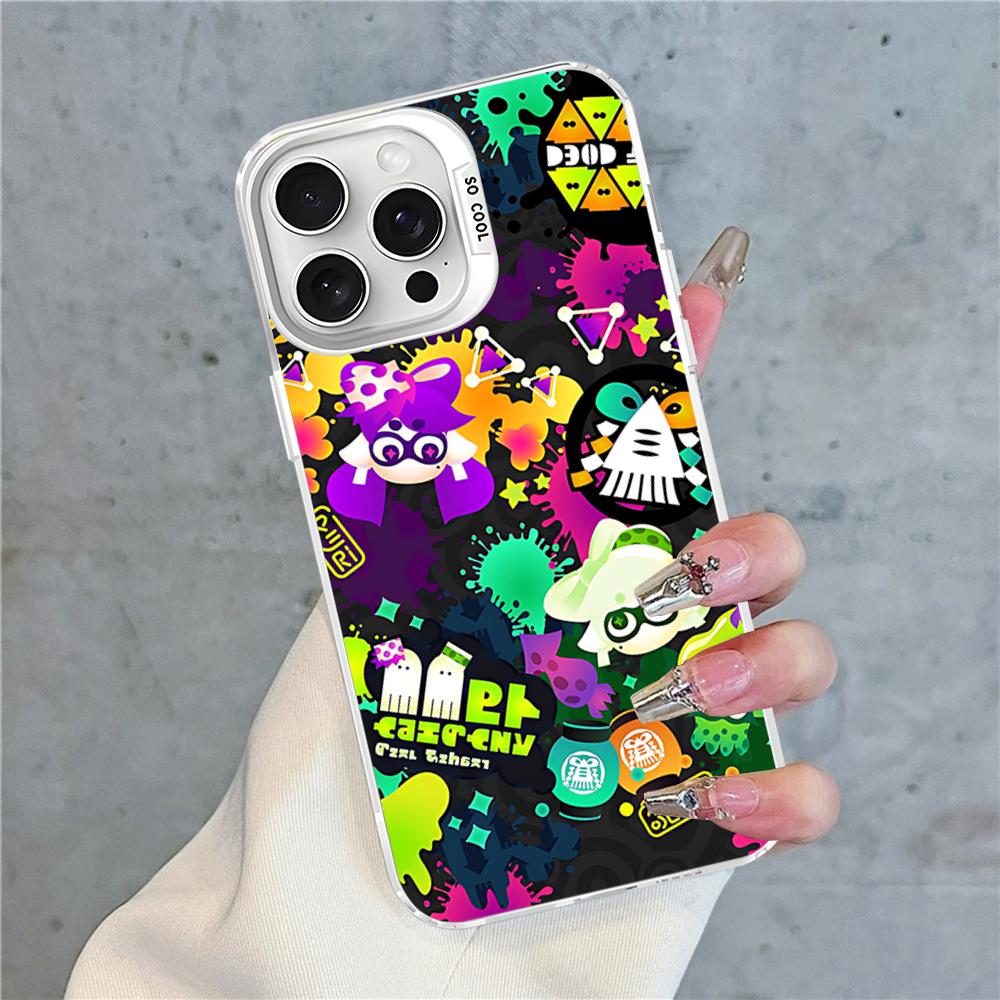 Splatoon Phone Case For IPhone 16 15 14 13 12 11 Pro Max X XR XSMAX 8 7 Plus Matte Shockproof Back Cover