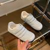 2024 Autumn and Winter New Fashion Casual Velcro Sports Single Shoes, Small White Shoes, Thick Soles Increase Height, and Wear German Training Shoes F