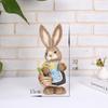 32cm Easter Rabbit Props Home Living Room Decoration Ornaments Simulation Rabbit Easter Grass Fur Rabbit