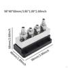 600A Battery Ground Buss Bar Terminal Block for RVs And Cars 12V-48V with Protective Cover