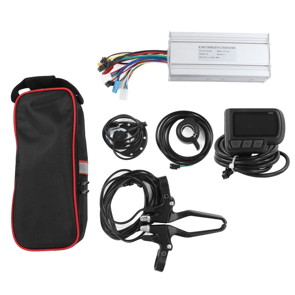 35A Controller EN06 Panel with Thumb Throttle Power Assist Sensor Electric Bike Scooter Conversion