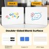 2 PCS Mini Whiteboards, 9" x 12" Small Double Sided Dry Erase Board, Portable White Boards for Students, Teachers, School Supplies Lapboards