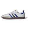 adidas Кроссовки Samba OG White Active Blue Unisex, кристально-белые, матово-золотые ID1381