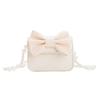 Butterfly Pearl Knot Chain Shoulder Bag Pu Material For Girls Daily Life