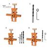 Adjustable Cabinet Door Assembly Tool with Drill Bit Set Portable Cabinet Door Installation Positioner Woodworking Tool