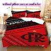 Flamengo football soccer Pattern Bedding,Quilt Set Quilt Cover Pillowcase Home Birthday Gift (1*duvet cover+2*pillowcase,without core)
