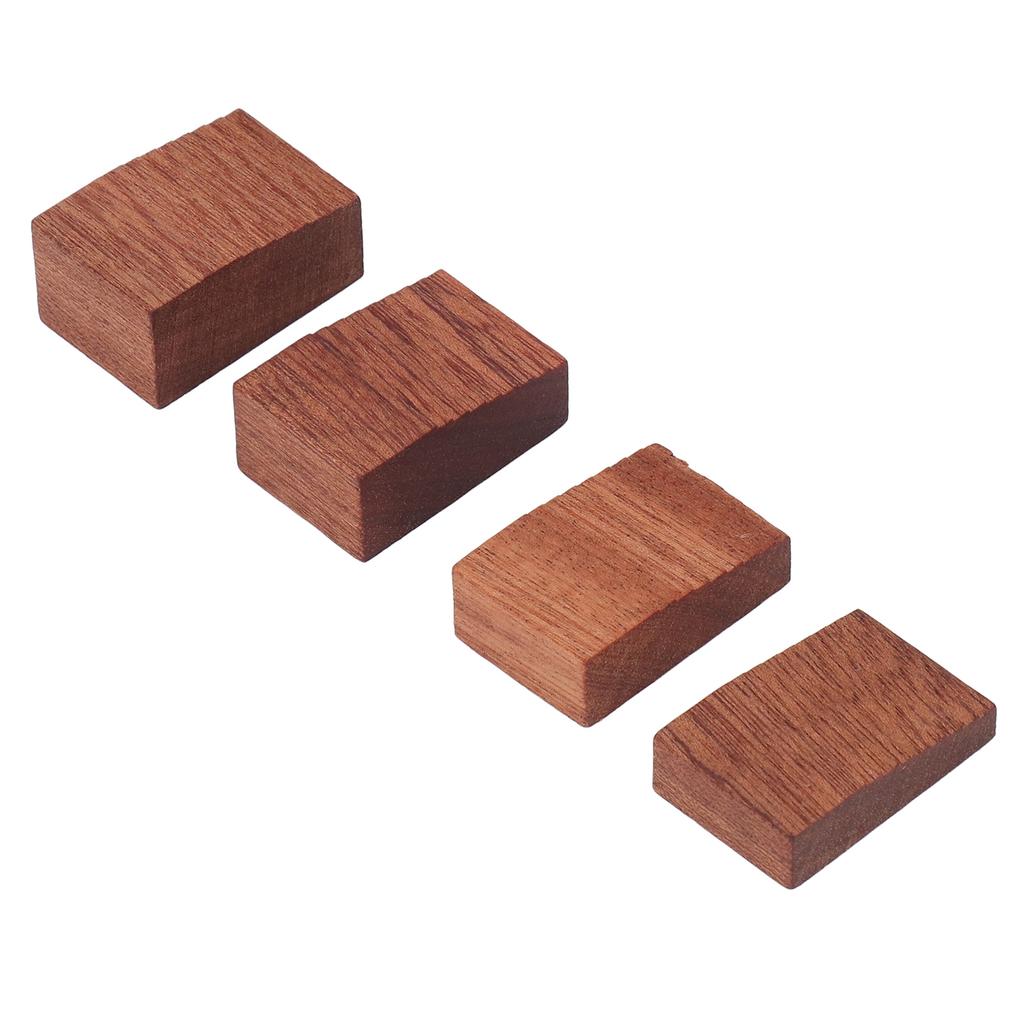 4PCS Floating Tremolo Set Up Block 4 Sizes Mahogany Wood Bridge Floating Tremolo Stopper