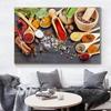 Kitchen Theme Wall Poster And Prints Various Seasonings Canvas Art Paintings On The Wall Canvas Art Pictures Cuadros Decoration Background