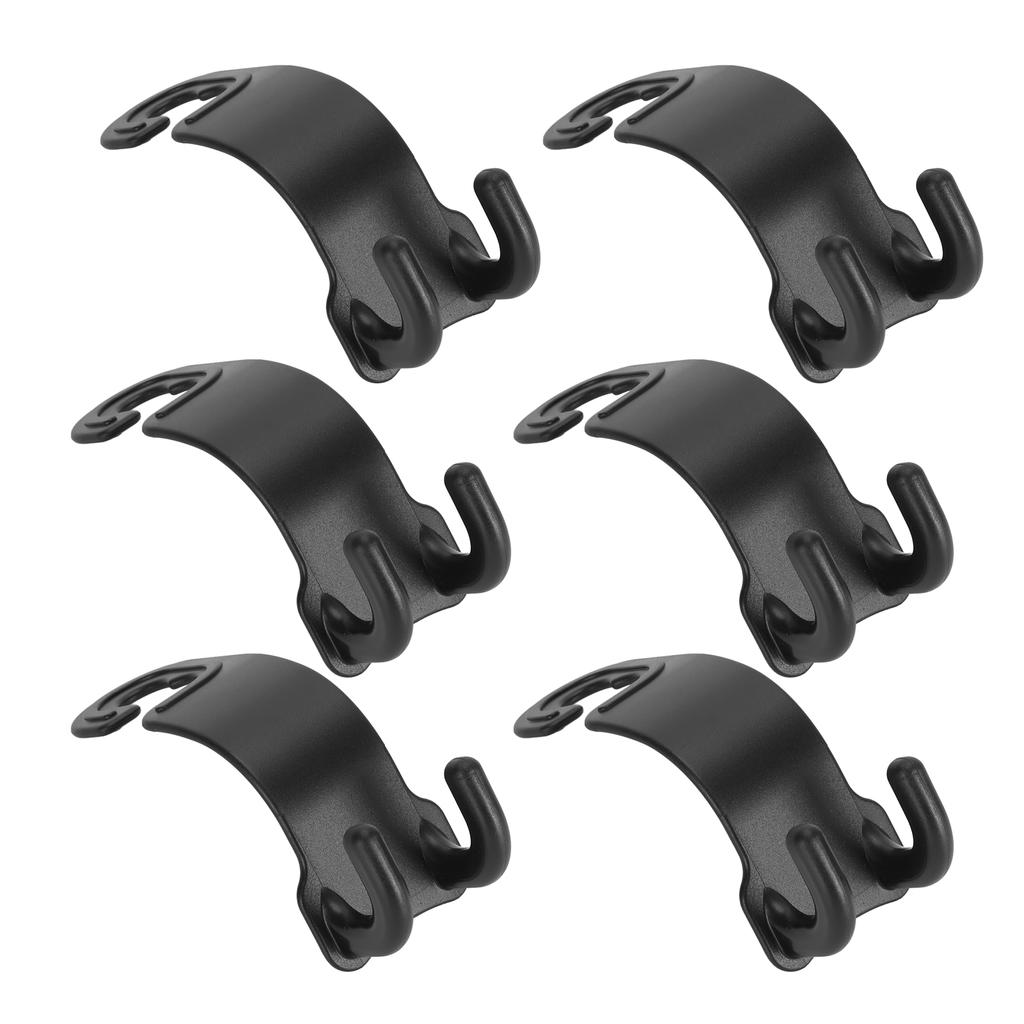 6Pcs Car Seat Headrest Hook ABS 10KG Vehicle Headrest Hook for Clothes Handbag Bottle