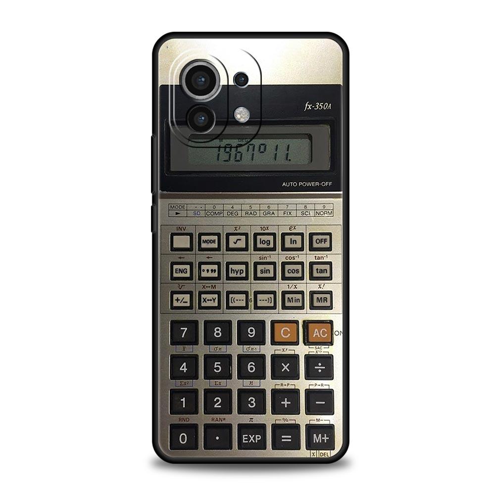 Ретро-чехол-телефон-калькулятор для Xiaomi Mi 15 14 14T 13T 12T Pro 12 13 11 Lite 5G 11T Poco X6 X7 X5 Pro Мягкий ТПУ чехол