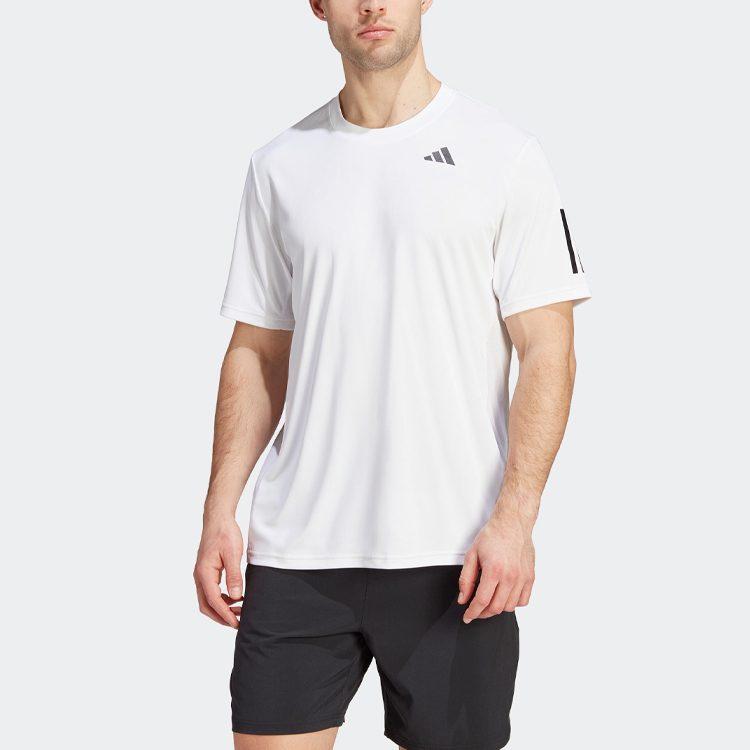adidas Мужская футболка с 3 полосками Белая IS2297