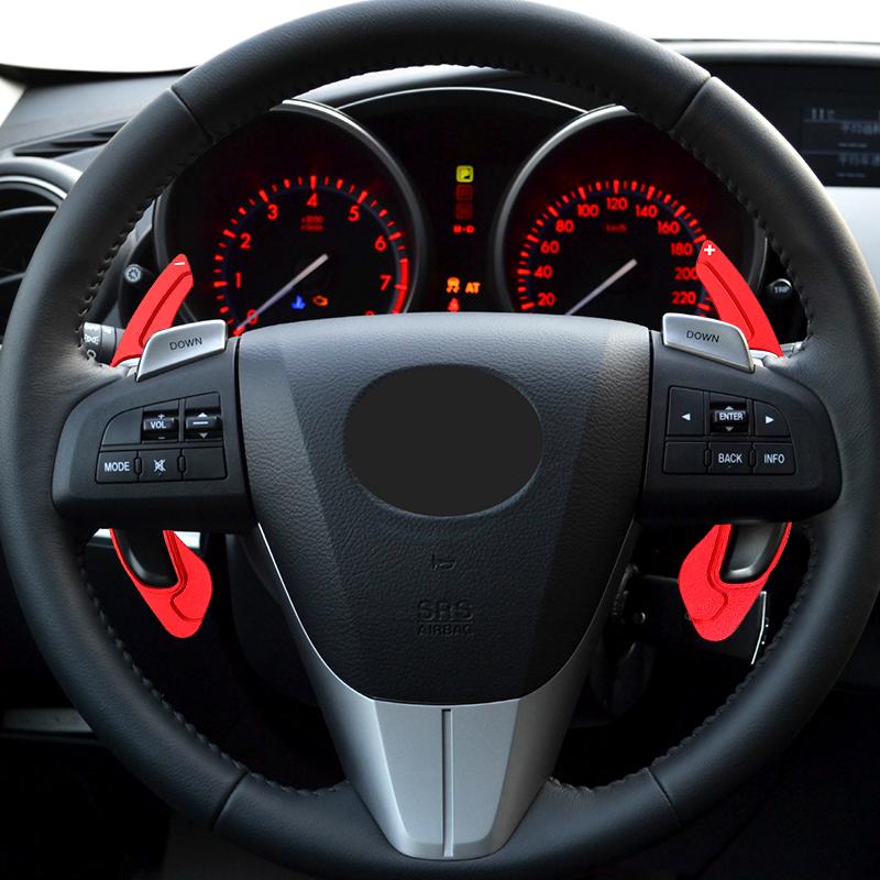 For Mazda 6 2009-2015 Car Steering Wheel DSG Shift Paddle Mazda 3 2011-2016 RX-8 Aluminum Alloy Paddles Shifter Extension