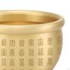 Bai Fu Golden Treasure Basin Statue Decorations Chinese Box Wealth Fruit Money Pot Copper