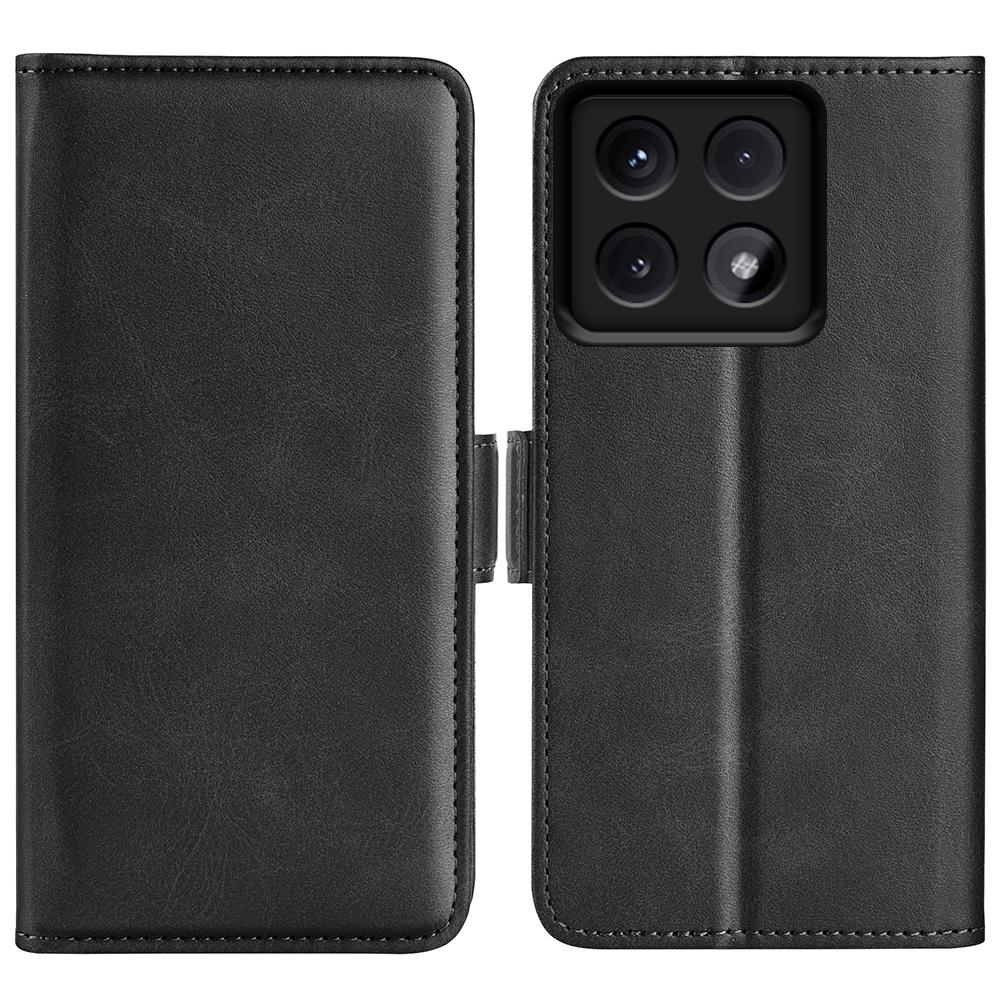 Чехол-подставка для Xiaomi 14T Pro Кошелек из кожи с текстурой теленка Чехол для телефона