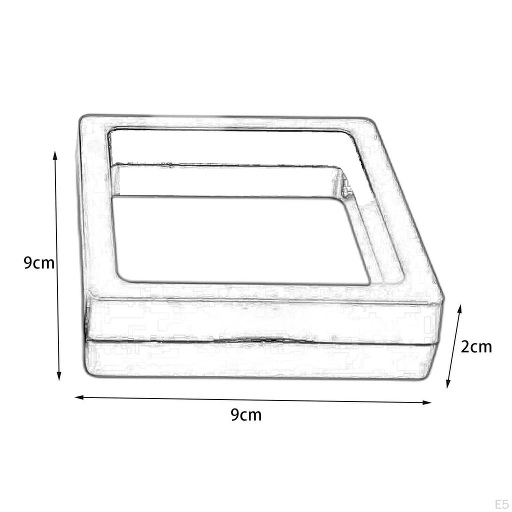 Плавающий витринный шкаф из 4 предметов, подставки для монет, рамочная подставка для образцов чипов