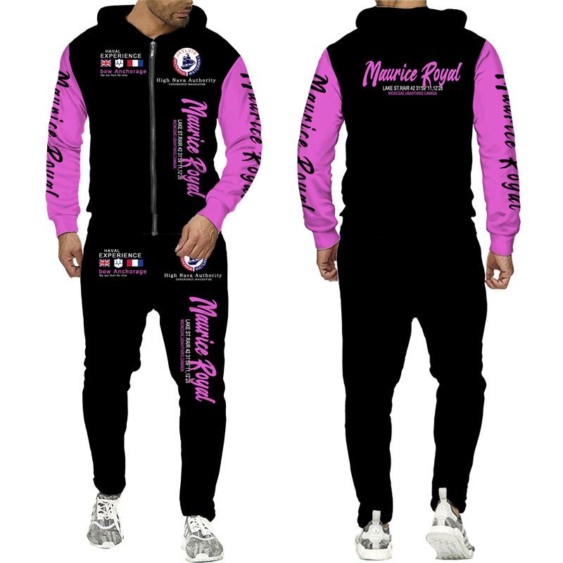 Модная толстовка с буквенным принтом/толстовка на молнии/брюки/комплект повседневный мужской женский спортивный костюм спортивная одежда одежда для пар хип-хоп комплект из 2 предметов