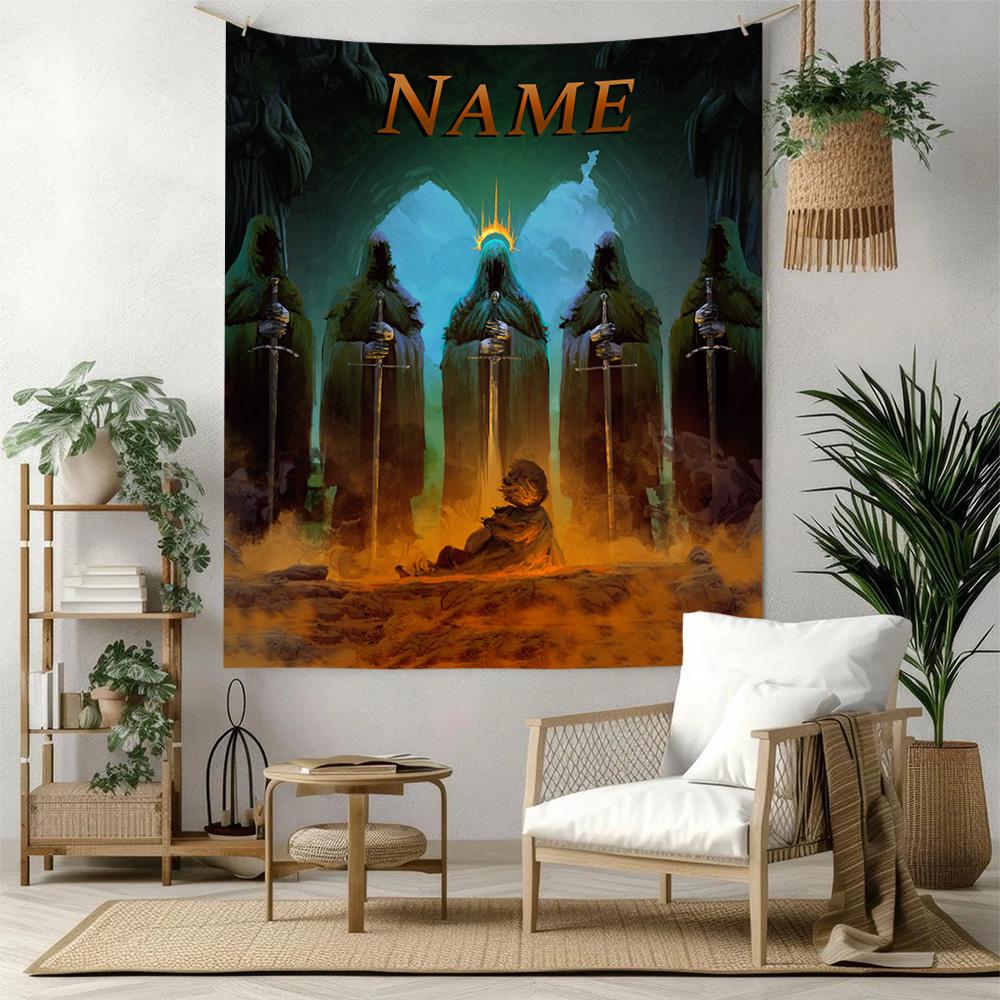 Like Warner Bros Movies Custom Your Name Wall Decor Tapestry Art For Pet Memorial Birthdaywedding Party Backdrop Family Gift