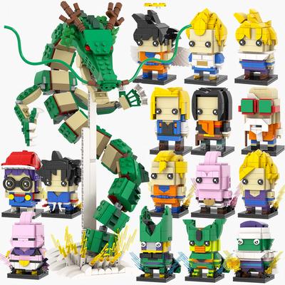 MOOXI Серия Аниме MOC Кирпичи Кирпичная Голова Фигурка Лун Сделай Сам Набор Конструкторов для Взрослых Модель Детские Образовательные Игрушки для Детей Подарок