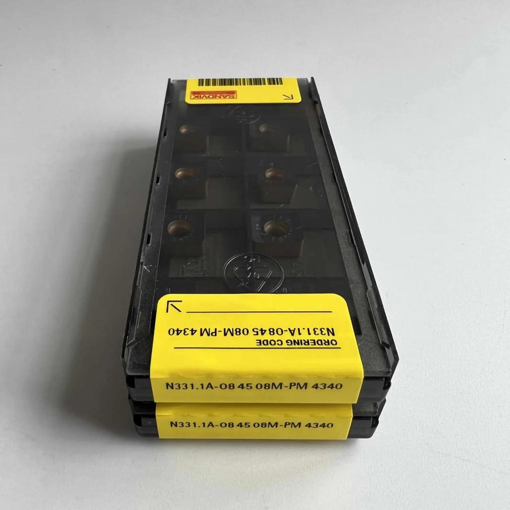 Original Sandvik / N331.1A-084508M-PM 4340 / CNC Lathe Carbide Blade 10 PCS