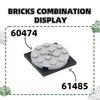 64 шт./лот 60474 Круглые 4x4 с отверстиями для штифтов Строительные кубики Moc Технические аксессуары Совместимы с кубиками Игрушка Подарок для детей