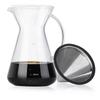 Love-KANKEI Coffee Server, Coffee Dripper, and Coffee Carafe Set, Gift Included, Sponge Brush Included, Heat-Resistant Glass with Stainless Steel