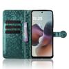 For Motorola Moto G56 5G Wallet Case Dot Pattern Imprint PU Leather Phone Cover with Wrist Strap