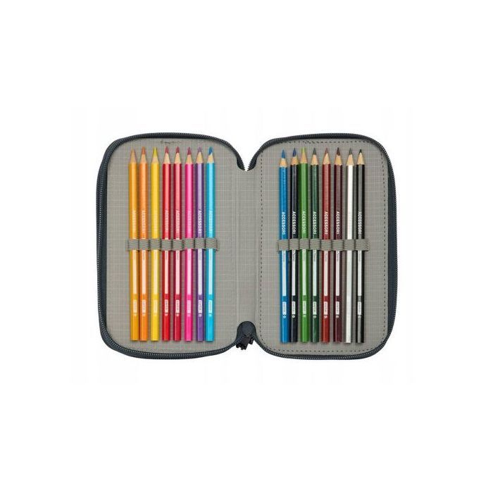 Trousse - REAL MADRID - Triple remplie - 37 pièces - Bleu marine - Synthétique