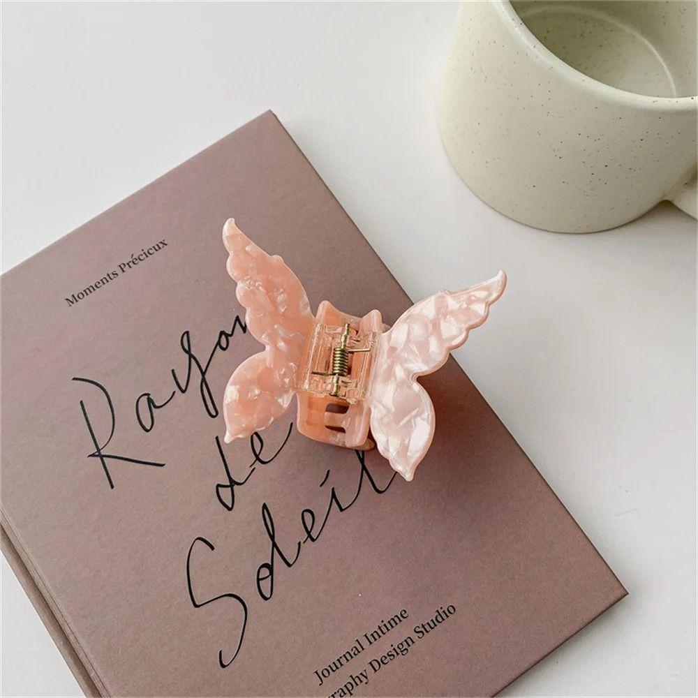 Acetate Fiber Butterfly Hair Claw Colorful Hair Clamps New Hair Clip