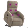 VidaXL Fauteuil inclinable de massage électrique taupe 3204950